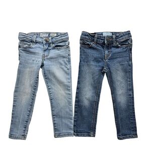 B’gosh & Baby Gap Skinny‎ Jeans Lot Blue 2T Toddler Girls
